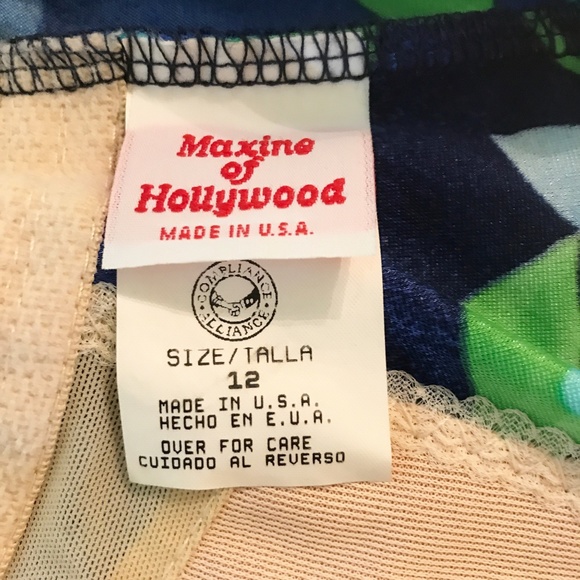 MAXINE OF HOLLYWOOD BATHING SUIT SIZE 12 - Picture 5 of 7